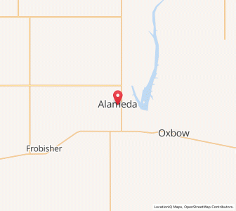Map of Alameda, SaskatchewanSaskatchewan