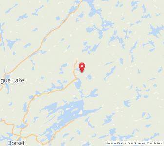 Map of Algonquin Highlands, OntarioOntario