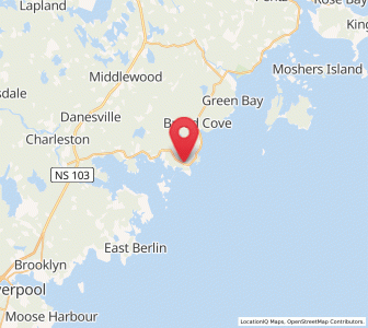 Map of Cherry Hill, Nova Scotia