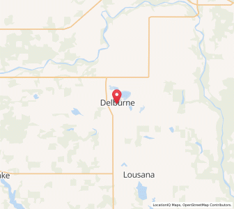 Map of Delburne, AlbertaAlberta