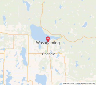 Map of Onanole, ManitobaManitoba