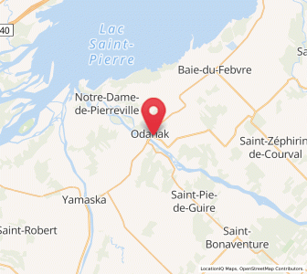 Map of Pierreville, Quebec