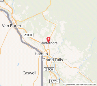 Map of Saint André, New BrunswickNew Brunswick