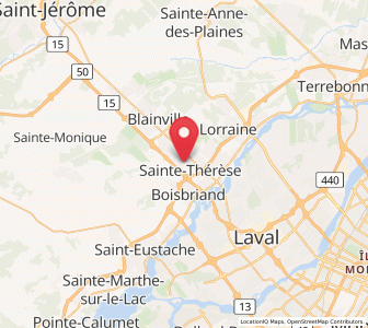 Map of Sainte-Thérèse, Quebec