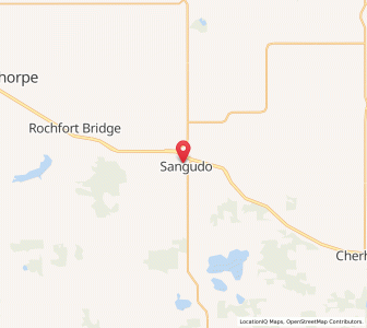 Map of Sangudo, AlbertaAlberta