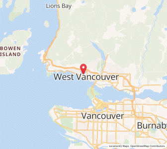 Map of Vancouver Barat, British ColumbiaBritish Columbia