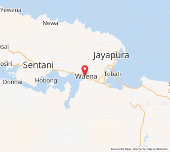 Map of Abepura, Papua