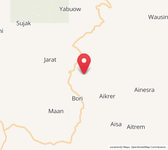 Map of Aifat, Southwest Papua