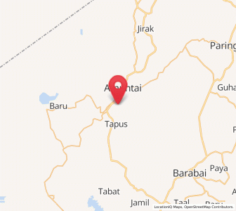 Map of Alabio, South Kalimantan