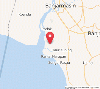 Map of Aluhaluh, South Kalimantan