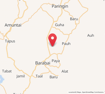 Map of Alung, South Kalimantan