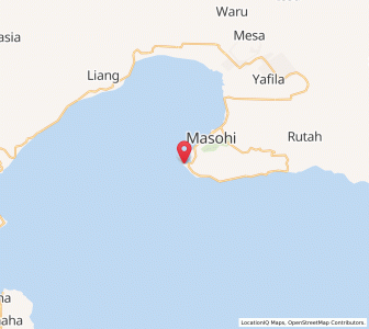 Map of Amahai, Maluku