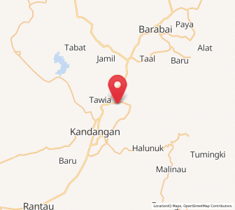 Map of Angkimang, South Kalimantan