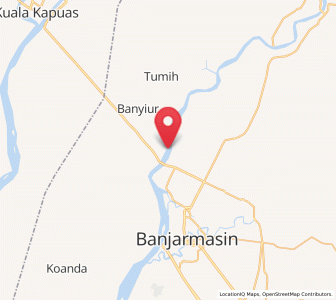 Map of Anjirmuara, South Kalimantan