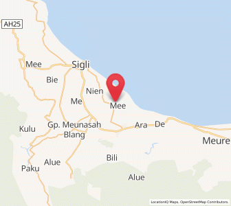 Map of Asan Kumbang, Aceh