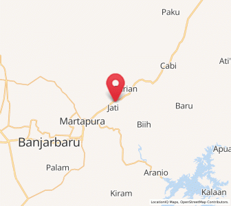 Map of Astambul, South Kalimantan