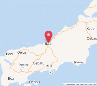 Map of Baa, East Nusa Tenggara