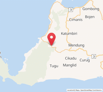 Map of Babakantonggoh, Banten