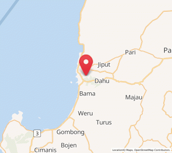 Map of Badur, Banten