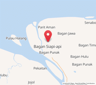 Map of Bagan Hilir, Riau