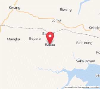 Map of Bakau, South Kalimantan