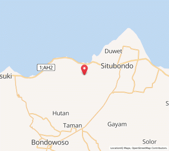 Map of Balung, East Java