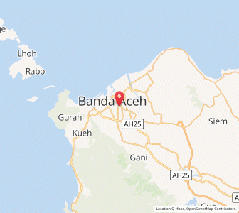 Map of Kota Banda Aceh, Aceh