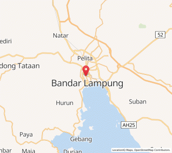 Map of Bandarlampung, Lampung