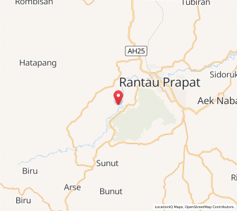 Map of Bandar, North Sumatra