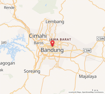 Map of Kota Bandung, West Java