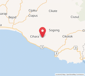 Map of Bangbayang, Banten