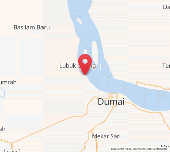 Map of Bangsal Aceh, Riau