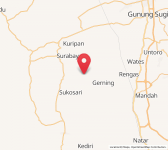 Map of Bangunrejo, Lampung