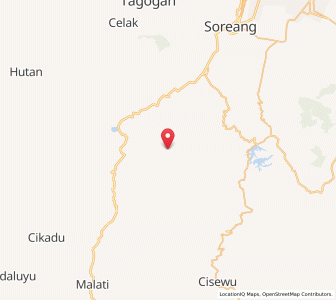 Map of Banjar, West Java