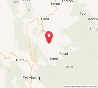 Map of Baraka, South Sulawesi