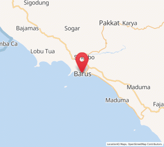 Peta Barus, Sumatera Utara