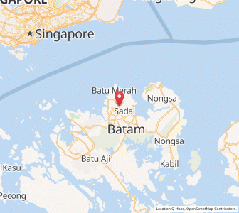 Map of Kota Batam, Riau