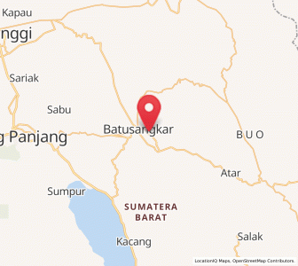 Map of Batusangkar, West Sumatra