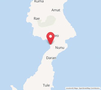 Map of Beo, North Sulawesi