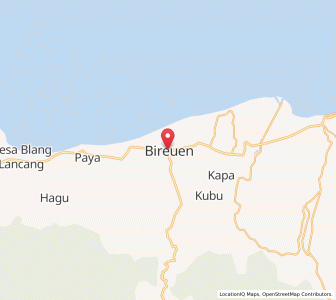 Map of Bireun, Aceh
