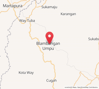 Map of Blambangumpu, Lampung