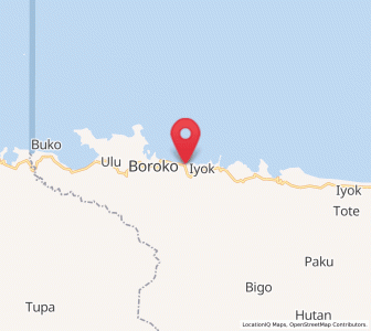 Map of Bolangitang, North Sulawesi