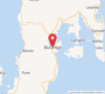 Map of Buranga, Southeast Sulawesi