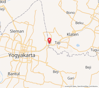 Map of Candi Prambanan, Central Java