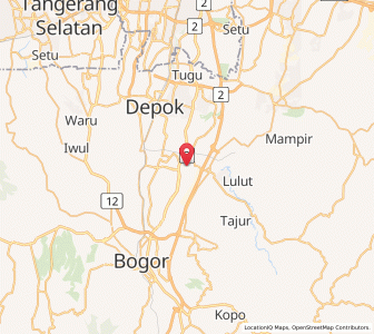 Map of Cibinong, West Java
