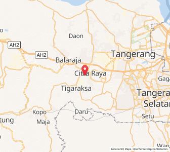 Map of Cikupa, West Java