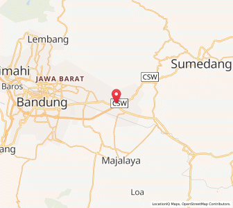 Map of Cileunyi, West Java
