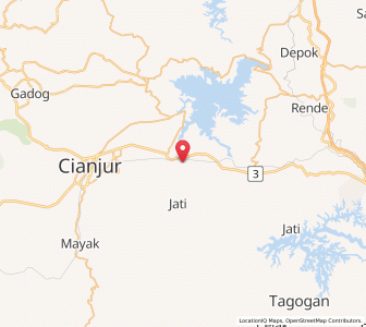 Map of Ciranjang-hilir, West Java