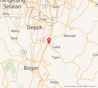 Map of Citeureup, West Java