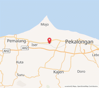 Map of Comal, Central Java